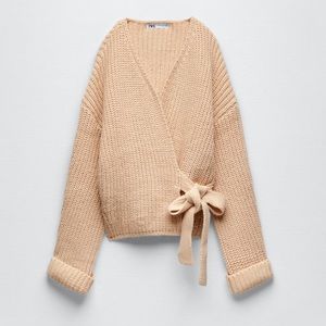 Zara knitted wrap cardigan